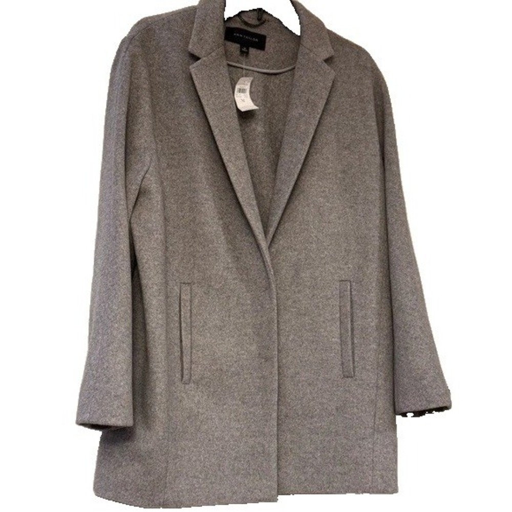Ann Taylor Women's Classic Gray Trench Coat